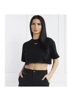 OFF-WHITE T-shirt | Cropped Fit ze sklepu Gomez Fashion Store w kategorii Bluzki damskie - zdjęcie 184337733