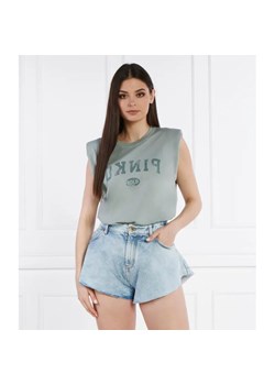 Pinko T-shirt CACAO | Regular Fit ze sklepu Gomez Fashion Store w kategorii Bluzki damskie - zdjęcie 184338121
