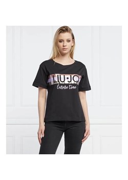 Liu Jo Rose T-shirt | Regular Fit ze sklepu Gomez Fashion Store w kategorii Bluzki damskie - zdjęcie 184338274