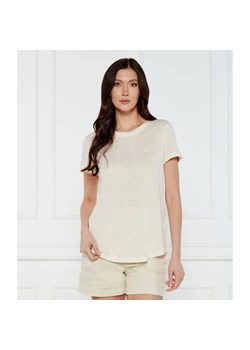 LAUREN RALPH LAUREN Lniany t-shirt | Regular Fit ze sklepu Gomez Fashion Store w kategorii Bluzki damskie - zdjęcie 184338541