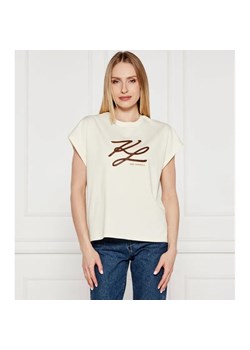 Karl Lagerfeld T-shirt Autograph | Oversize fit ze sklepu Gomez Fashion Store w kategorii Bluzki damskie - zdjęcie 184338851