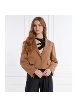 Weekend MaxMara Żakiet | Cropped Fit | z dodatkiem lnu ze sklepu Gomez Fashion Store w kategorii Marynarki damskie - zdjęcie 184338961