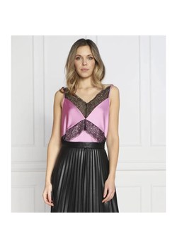 BOSS BLACK Satynowy top Ilacea | Regular Fit ze sklepu Gomez Fashion Store w kategorii Bluzki damskie - zdjęcie 184339752