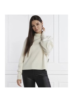 HUGO Wełniany sweter Sissimia | Relaxed fit ze sklepu Gomez Fashion Store w kategorii Swetry damskie - zdjęcie 184339764