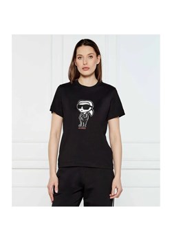 Karl Lagerfeld T-shirt IKON SKETCH | Regular Fit ze sklepu Gomez Fashion Store w kategorii Bluzki damskie - zdjęcie 184339814