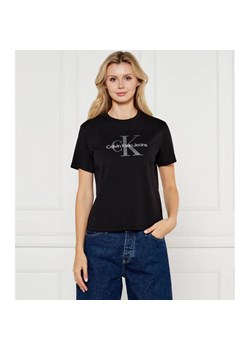 Calvin Klein Jeans T-shirt | Regular Fit ze sklepu Gomez Fashion Store w kategorii Bluzki damskie - zdjęcie 184340102