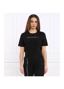 EA7 T-shirt | Regular Fit ze sklepu Gomez Fashion Store w kategorii Bluzki damskie - zdjęcie 184340193