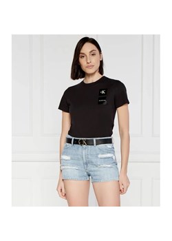 Calvin Klein Jeans T-shirt BABY | Cropped Fit ze sklepu Gomez Fashion Store w kategorii Bluzki damskie - zdjęcie 184340473