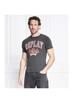 Replay T-shirt MURBLE | Regular Fit ze sklepu Gomez Fashion Store w kategorii T-shirty męskie - zdjęcie 184340730