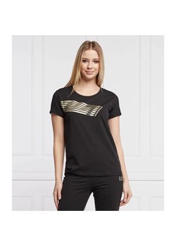 EA7 T-shirt | Regular Fit ze sklepu Gomez Fashion Store w kategorii Bluzki damskie - zdjęcie 184340950