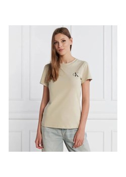 Calvin Klein Jeans T-shirt 2-pack MONOGRAM | Slim Fit ze sklepu Gomez Fashion Store w kategorii Bluzki damskie - zdjęcie 184341513