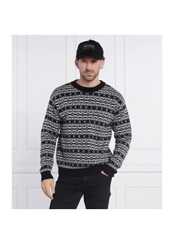Kenzo Wełniany sweter JACQUARD REGULAR JUMPER | Regular Fit ze sklepu Gomez Fashion Store w kategorii Swetry męskie - zdjęcie 184341814