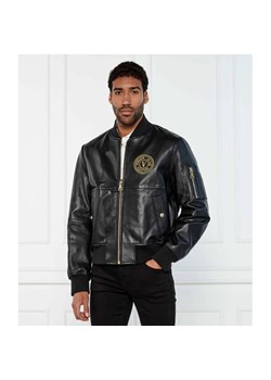 Versace Jeans Couture Skórzana kurtka bomber | Regular Fit ze sklepu Gomez Fashion Store w kategorii Kurtki męskie - zdjęcie 184341863