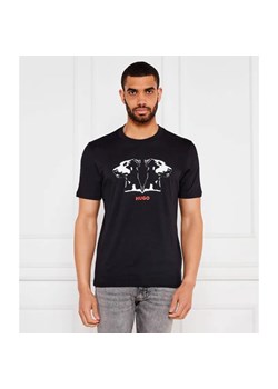 HUGO T-shirt Dobero | Regular Fit ze sklepu Gomez Fashion Store w kategorii T-shirty męskie - zdjęcie 184341930