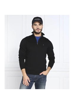 Tommy Hilfiger Sweter ZIP MOCK | Regular Fit | z dodatkiem kaszmiru ze sklepu Gomez Fashion Store w kategorii Swetry męskie - zdjęcie 184341982