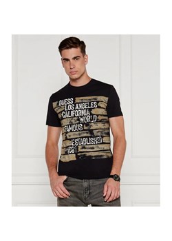 GUESS T-shirt WORLD FAMOUS | Regular Fit ze sklepu Gomez Fashion Store w kategorii T-shirty męskie - zdjęcie 184342164