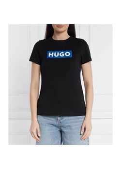 Hugo Blue T-shirt Classic Tee_B | Regular Fit ze sklepu Gomez Fashion Store w kategorii Bluzki damskie - zdjęcie 184342393