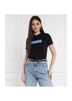 Hugo Blue T-shirt Classic Tee_B | Regular Fit ze sklepu Gomez Fashion Store w kategorii Bluzki damskie - zdjęcie 184342394