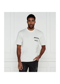 HUGO T-shirt Drallie | Oversize fit ze sklepu Gomez Fashion Store w kategorii T-shirty męskie - zdjęcie 184342913