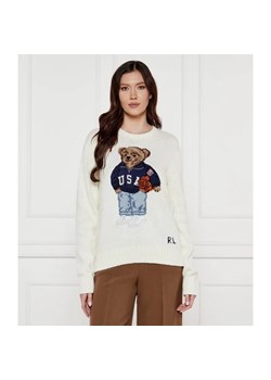 POLO RALPH LAUREN Sweter | Relaxed fit | z dodatkiem lnu ze sklepu Gomez Fashion Store w kategorii Swetry damskie - zdjęcie 184342940