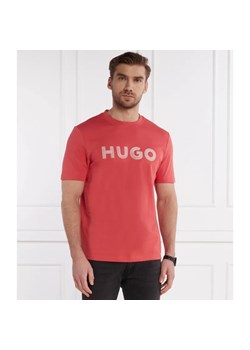 HUGO T-shirt Drochet | Regular Fit ze sklepu Gomez Fashion Store w kategorii T-shirty męskie - zdjęcie 184343393