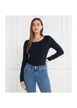 Tommy Hilfiger Bluzka 5X2 RIB O-NK LS | Slim Fit ze sklepu Gomez Fashion Store w kategorii Bluzki damskie - zdjęcie 184343442