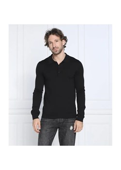 HUGO Wełniane polo San Pepe | Slim Fit ze sklepu Gomez Fashion Store w kategorii T-shirty męskie - zdjęcie 184343691