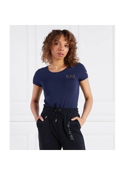 EA7 T-shirt | Slim Fit ze sklepu Gomez Fashion Store w kategorii Bluzki damskie - zdjęcie 184344221