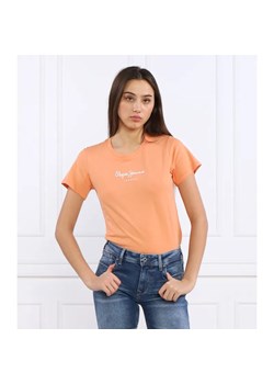 Pepe Jeans London T-shirt | Regular Fit ze sklepu Gomez Fashion Store w kategorii Bluzki damskie - zdjęcie 184344472