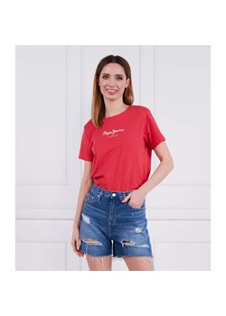 Pepe Jeans London T-shirt | Regular Fit ze sklepu Gomez Fashion Store w kategorii Bluzki damskie - zdjęcie 184344511