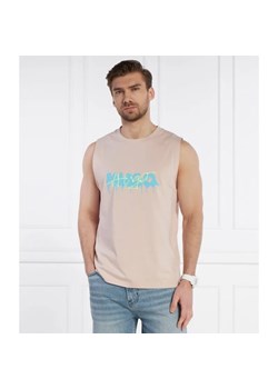 HUGO Tank top Dopical | Relaxed fit | stretch ze sklepu Gomez Fashion Store w kategorii T-shirty męskie - zdjęcie 184344761