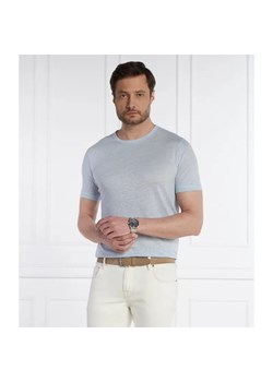 BOSS BLACK Lniany t-shirt Tiburt 456 | Regular Fit ze sklepu Gomez Fashion Store w kategorii T-shirty męskie - zdjęcie 184345063