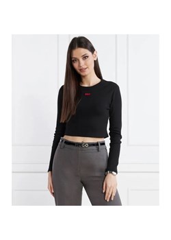 HUGO Bluzka Dafilomena_1 | Cropped Fit ze sklepu Gomez Fashion Store w kategorii Bluzki damskie - zdjęcie 184345122