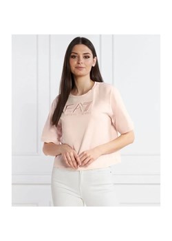 EA7 T-shirt | Regular Fit ze sklepu Gomez Fashion Store w kategorii Bluzki damskie - zdjęcie 184345362