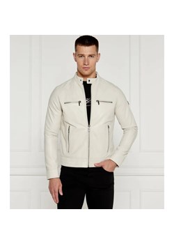 Karl Lagerfeld Skórzana kurtka | Regular Fit ze sklepu Gomez Fashion Store w kategorii Kurtki męskie - zdjęcie 184345494