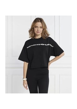 HUGO T-shirt Tee_6 | Cropped Fit ze sklepu Gomez Fashion Store w kategorii Bluzki damskie - zdjęcie 184345832