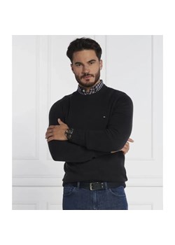 Tommy Hilfiger Wełniany sweter MULTI HTR MERINO CREW NECK | Regular Fit ze sklepu Gomez Fashion Store w kategorii Swetry męskie - zdjęcie 184345983