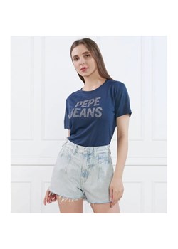 Pepe Jeans London T-shirt NIKO | Regular Fit ze sklepu Gomez Fashion Store w kategorii Bluzki damskie - zdjęcie 184346631
