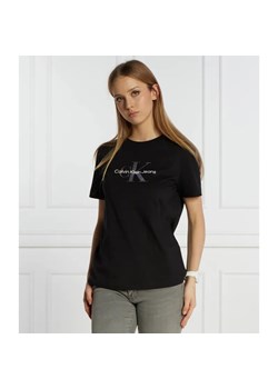 Calvin Klein Jeans T-shirt | Regular Fit ze sklepu Gomez Fashion Store w kategorii Bluzki damskie - zdjęcie 184347752