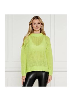 HUGO Wełniany sweter Sloossy | Oversize fit ze sklepu Gomez Fashion Store w kategorii Swetry damskie - zdjęcie 184347920