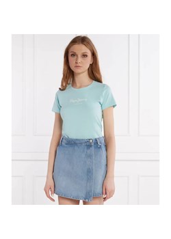 Pepe Jeans London T-shirt | Slim Fit ze sklepu Gomez Fashion Store w kategorii Bluzki damskie - zdjęcie 184348592