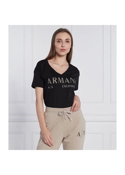 Armani Exchange T-shirt | Regular Fit ze sklepu Gomez Fashion Store w kategorii Bluzki damskie - zdjęcie 184349051