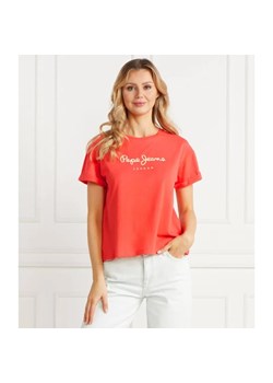 Pepe Jeans London T-shirt HELGA | Regular Fit ze sklepu Gomez Fashion Store w kategorii Bluzki damskie - zdjęcie 184349123