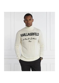 Karl Lagerfeld Wełniany golf knit | Regular Fit ze sklepu Gomez Fashion Store w kategorii Swetry męskie - zdjęcie 184349164