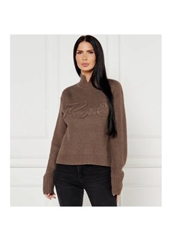 Karl Lagerfeld Półgolf | Regular Fit | z dodatkiem wełny ze sklepu Gomez Fashion Store w kategorii Swetry damskie - zdjęcie 184349181