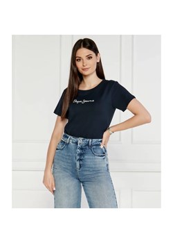Pepe Jeans London T-shirt LORETTE | Regular Fit ze sklepu Gomez Fashion Store w kategorii Bluzki damskie - zdjęcie 184349424