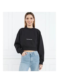 Calvin Klein Jeans Bluza INSTITUTIONAL | Cropped Fit ze sklepu Gomez Fashion Store w kategorii Bluzy damskie - zdjęcie 184349512