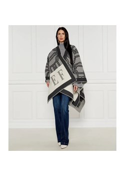 Elisabetta Franchi Ponczo | Loose fit | z dodatkiem wełny ze sklepu Gomez Fashion Store w kategorii Poncza - zdjęcie 184349630