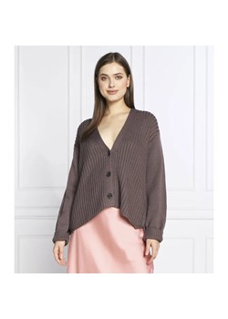 Joop! Wełniany kardigan | Relaxed fit ze sklepu Gomez Fashion Store w kategorii Swetry damskie - zdjęcie 184349710
