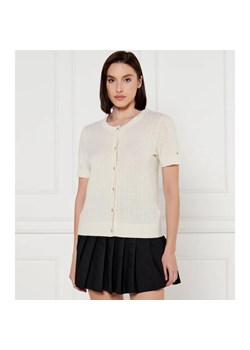 Tommy Hilfiger Wełniany kardigan | Regular Fit ze sklepu Gomez Fashion Store w kategorii Swetry damskie - zdjęcie 184349782